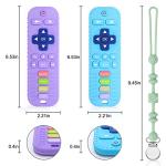 MISSLILI Baby Teether Toys - TV Remote Control Shape Silicone Toddler Teething Toys for Babies 6-12 Months, Boys Girls Baby Chew Toys, Relief Baby Teething Gum Discomfort from MISSLILI