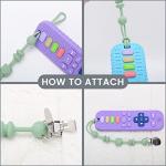 MISSLILI Baby Teether Toys - TV Remote Control Shape Silicone Toddler Teething Toys for Babies 6-12 Months, Boys Girls Baby Chew Toys, Relief Baby Teething Gum Discomfort from MISSLILI