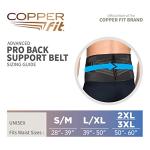 Copper Fit Advanced Back Pro Back Support, Black with Copper Trim, Small/Medium (CFBACK) from IDFCN
