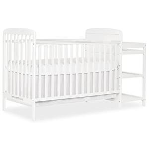 Dream On Me Anna 4-in-1 Full Size Crib and Changing Table Combo in White, Greenguard Gold Certified by Dream on Me