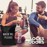 2pcs Travel Laundry Wet Bags, Machine Washable Wet Dry Bags for Baby Cloth Diapers Sports Workout Gym Clothes Sweat Swimsuits Traveling â Cloth Diaper Wet Bags, Swimming Equipment Bags (Wash me) by The Sunny Factory LLC