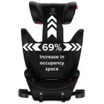 Diono Monterey 2XT Latch 2 in 1 High Back Booster Car Seat with Expandable Height & Width, Side Impact Protection, 8 Years 1 Booster, Black from Diono