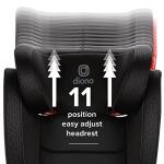 Diono Monterey 2XT Latch 2 in 1 High Back Booster Car Seat with Expandable Height & Width, Side Impact Protection, 8 Years 1 Booster, Black from Diono