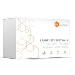 myLAB Box - Home Std Test for Men, Easy Test Kit for HIV 1 and 2, Chlamydia, Gonorrhea, and Trichomoniasis, at Home STD Testing for Men, 5 Panels from myLAB Box