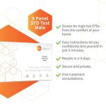 myLAB Box - Home Std Test for Men, Easy Test Kit for HIV 1 and 2, Chlamydia, Gonorrhea, and Trichomoniasis, at Home STD Testing for Men, 5 Panels from myLAB Box