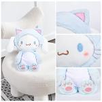 JiYanTang Plush Toy Cinnamoroll Little Twin Stars My Melody As Cat Plush Toy Cute Soft Stuffed Animals Girls Toys for Children Cinnamoroll from JiYanTang