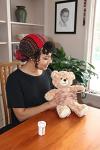 HealthPozitive MediTeddi Electronic Medication Reminder | Electronic Pill Reminder Medication Coach | Talking Health Care, Health Monitor Teddy Bear Device | Performance Tracker for Adults and Kids by HealthPozitive