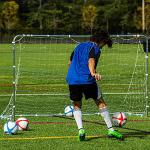 Franklin Sports Premier Steel Soccer Goal - Folding Backyard Soccer Goal with All Weather Net - Kids Backyard Soccer Net - Easy Assembly - 12x6' Soccer Goal - Silver from Franklin Sports, Inc.