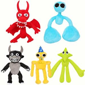 Xuspuqon 5 Pcs Rainbow Friends Plush Toys New Games Cute Night Stuffed Doll, 11.8 inch Plushies Best Gifts for Fans Kids Students Birthday Thanksgiving Christmas by Xuspuqon