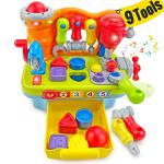 Toys for 1 Year Old Boy Gifts Girl Toy, 9 in 1 Baby Toys 12-18 Months Multifunction Music Light Workbench Gift for 1 Year Old Toys Toddler Toys Age 1-2 Baby Boy Toys for 1 + Year Old Boy Birthday Gift by SunnyPal