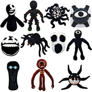 Bemmer Doors Plush, Monster HorrorÂ  Doors Game Plush,Eleven Doors Plushies Include Doors Plush Rush , Doors Figure Plush,Seek Plush from Doors, 12-20 inch Height, Gifts for Game Fans (All Eleven) by Desun