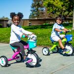 GOMO Kids Tricycles for 2 Year Olds, 3 Year Olds & Kids 1-6, Big Wheels Baby Bike Toddler Bikes - Trikes for Toddlers with Push Handle (Green/Blue) from Nextsport