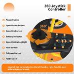 Electric Wheelchairs for Adults, Lightweight Folding Motorized Wheelchair, Used for All Terrain Wheelchair with Dual Batteries and Dual Motor, Auto-Folding Wheelchair with 6 Shock Absorbers (Y) by Pipleo