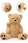 Tezituor Giant Plush Teddy Bear Stuffed Animals - 4.3ft Soft Hug Big Teddy Bear, Mommy and Baby Large Teddy Bear Gift for Mom and Kids, Girlfriend,Teens by Tezituor