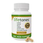 Lifetones Uric Acid Support Vitamins for Men and Women - Uric Acid Herbal Cleanse Detox - for Joint Comfort, Muscle Pain Relief, and Kidney Support - Non-GMO, Gluten Free - 60 Count from Lifetones