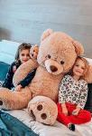 Tezituor Giant Plush Teddy Bear Stuffed Animals - 4.3ft Soft Hug Big Teddy Bear, Mommy and Baby Large Teddy Bear Gift for Mom and Kids, Girlfriend,Teens by Tezituor