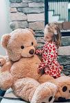 Tezituor Giant Plush Teddy Bear Stuffed Animals - 4.3ft Soft Hug Big Teddy Bear, Mommy and Baby Large Teddy Bear Gift for Mom and Kids, Girlfriend,Teens by Tezituor