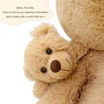 Tezituor Giant Plush Teddy Bear Stuffed Animals - 4.3ft Soft Hug Big Teddy Bear, Mommy and Baby Large Teddy Bear Gift for Mom and Kids, Girlfriend,Teens by Tezituor