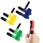 4pcs Finger Splints, Soft Fabric Upgraded Splints Finger Brace for Arthritis Broken Finger Protection Pain Relief Broken Fingers Straightening (4 Colors) from AIEX