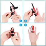 4pcs Finger Splints, Soft Fabric Upgraded Splints Finger Brace for Arthritis Broken Finger Protection Pain Relief Broken Fingers Straightening (4 Colors) from AIEX