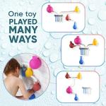 PLAYFRIENDS Toddler Bath Toys Gifts - STEM Inspired Kids Bath Toys & Mold Free Bath Toys, Perfect Bath Toys for Kids Ages 4-8, Bathtub Toys, Bath Toys, Tub Toys, Sensory Toys, Shower Toys, Fun Toys by Kids Squad LLC