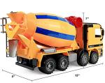 Liberty Imports 14" Oversized Cement Mixer Truck Friction Powered Big Construction Vehicle Toy for Kids Pretend Play by Liberty Imports