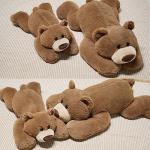 CSVBTRF 2.8lb Bear Weighted Stuffed Animals, Hugging Pillow for Kids Gift - Brown Plush Animals Bear Plush 2.8lb, 23" (Brown, 23") from CSVBTRF