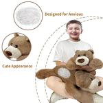 CSVBTRF 2.8lb Bear Weighted Stuffed Animals, Hugging Pillow for Kids Gift - Brown Plush Animals Bear Plush 2.8lb, 23" (Brown, 23") from CSVBTRF