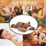 CSVBTRF 2.8lb Bear Weighted Stuffed Animals, Hugging Pillow for Kids Gift - Brown Plush Animals Bear Plush 2.8lb, 23" (Brown, 23") from CSVBTRF