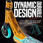 Arcade Pro Scooters - Stunt Scooter for Kids 8 Years and Up - Perfect for Beginners Boys and Girls - Best Trick Scooter for BMX Freestyle Tricks (Gold/Teal) from Nextsport