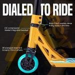 Arcade Pro Scooters - Stunt Scooter for Kids 8 Years and Up - Perfect for Beginners Boys and Girls - Best Trick Scooter for BMX Freestyle Tricks (Gold/Teal) from Nextsport