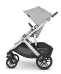Vista V2 Stroller - Stella (Grey Brushed Melange/Silver/Chestnut Leather) from UPPAbaby
