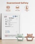 2 Packs Baby Teething Toy Silicone Bear Teething Mitten for Babies Over 3 Months Anti Dropping Wrist Hand Teethers Baby Chew Toys for Sucking Needs, BPA Free from ChooKaChoo