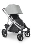 Vista V2 Stroller - Stella (Grey Brushed Melange/Silver/Chestnut Leather) from UPPAbaby