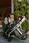 Vista V2 Stroller - Stella (Grey Brushed Melange/Silver/Chestnut Leather) from UPPAbaby