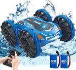 Amphibious RC Car for Kids,Pool Toys for 4 5 6 7 8-12 Year Old Boys 2.4 GHz Remote Control Boat Waterproof RC Monster Truck 4WD Remote Control Vehicle Boys Girls Gifts All Terrain Water Beach Toy by Yepofe