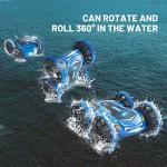 Amphibious RC Car for Kids,Pool Toys for 4 5 6 7 8-12 Year Old Boys 2.4 GHz Remote Control Boat Waterproof RC Monster Truck 4WD Remote Control Vehicle Boys Girls Gifts All Terrain Water Beach Toy by Yepofe