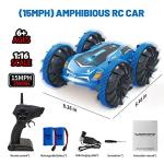 Amphibious RC Car for Kids,Pool Toys for 4 5 6 7 8-12 Year Old Boys 2.4 GHz Remote Control Boat Waterproof RC Monster Truck 4WD Remote Control Vehicle Boys Girls Gifts All Terrain Water Beach Toy by Yepofe