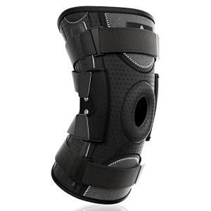 NEENCA Professional Hinged Knee Brace, Medical Knee Support with Removable Dual Side Stabilizers for Knee Pain, Arthritis, Meniscus Tear, Swollen, Injury Recovery, Joint Pain Relief, ACL. Men & Women from 