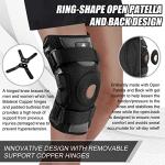 NEENCA Professional Hinged Knee Brace, Medical Knee Support with Removable Dual Side Stabilizers for Knee Pain, Arthritis, Meniscus Tear, Swollen, Injury Recovery, Joint Pain Relief, ACL. Men & Women from 