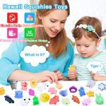 100Pcs Mochi Squishy Toy Individually Wrapped Squishies Toy for Kids Party Favors, Kawaii Squishy Animals Stress Relief Toy for Boys Girls Birthday Gift, Classroom Prizes, Christmas Goodie Bag(Random) from YAWEVEAY