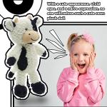 RELIGES 9" Cute Cow Stuffed Animals Soft Cuddly Cow Plush Stuffed Animal Birthday Gifts for Boys and Girls, Plush Animal Decorations (Cows - Sitting) from RELIGES