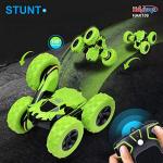 Haktoys Radio Remote Control Stunt Car 2 Sided AWD 360 Rotation RC Truck Toy Vehicle for Kids Boys and Adults, Different Frequencies - Two Players Can Play Together from Haktoys