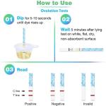 Easy@Home Ovulation & Pregnancy Test Strips Kit: 40 Ovulation Strips and 10 Pregnancy Testsâ Accurate Fertility Tracker OPK - Powered by Premom Ovulation APP | 40LH + 10HCG + 50 Urine Cups by Easy@Home