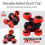 Haktoys Radio Remote Control Stunt Car 2 Sided AWD 360 Rotation RC Truck Toy Vehicle for Kids Boys and Adults, Different Frequencies - Two Players Can Play Together from Haktoys