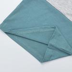 Toddler Boy Clothes 2T Baby Boys Summer Outfits Short Sleeve Patchwork Shirt & Shorts Set 2 Piece, Light Blue 2-3T/90cm by 