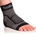 TechWare Pro Ankle Brace Compression Sleeve - Relieves Achilles Tendonitis, Joint Pain. Plantar Fasciitis Foot Sock with Arch Support Reduces Swelling & Heel Spur Pain. (Black, L / XL) by Best Top Buys Online