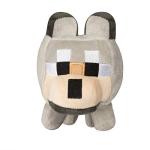 JINX Minecraft Happy Explorer Untamed Wolf Plush Stuffed Toy, Gray, 5.5" Tall from JINX