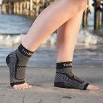 TechWare Pro Ankle Brace Compression Sleeve - Relieves Achilles Tendonitis, Joint Pain. Plantar Fasciitis Foot Sock with Arch Support Reduces Swelling & Heel Spur Pain. (Black, L / XL) by Best Top Buys Online