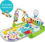 Fisher-Price Baby Gym with Kick & Play Piano Learning-Toy featuring Smart Stages Educational Content and 2 Soft Maracas Rattle-Toys [Amazon Exclusive] by Fisher-Price